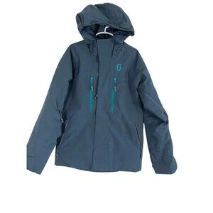 Scott Outerwear Hood Jacket Kid S Blue Puffer Ski Coat Insulated Snowboard 128